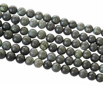 Serpentine Peruvian beads, 6mm, on a 40cm thread