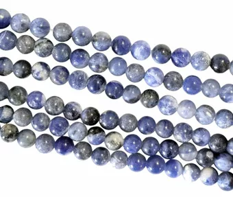 Sodalite A 6mm pearls on string
