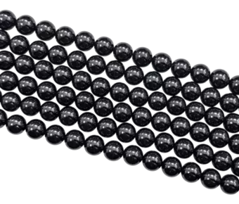 Spinel A beads 7.5-8mm on 40cm wire