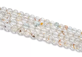 Round Multicoloured Topaz Beads on Strand AA 6 mm