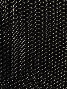 Black Tourmaline Round Beads Strand A 4-5mm