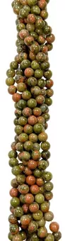 Round Unakite Beads Strand A 10 mm