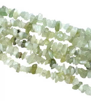 Chinese Jade A Chip Beads Strand 5-8mm 80cm