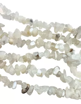 White Moonstone AA chips 5-8mm on 80cm wire