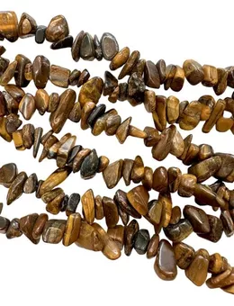 Tiger's Eye A chips 5-8mm on 80cm wire