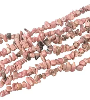 Chips Strand Argentine Rhodochrosite A 5-8mm 80cm