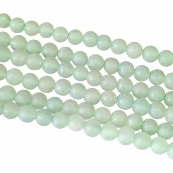 Green Aventurine A matte beads 4mm on 40cm string