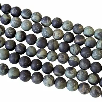 Kambaba jasper matte beads 4mm on 40cm thread