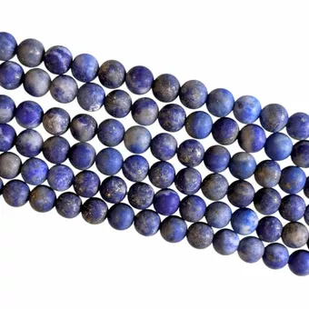 Lapis Lazuli matte beads 4mm on 40cm wire