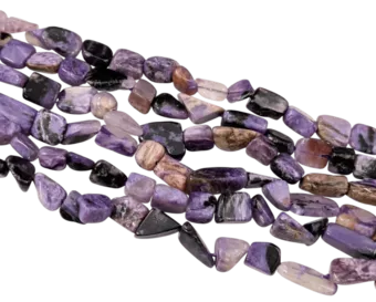 Charoite AA Tumbled Stones on Wire 6-15mm 40cm