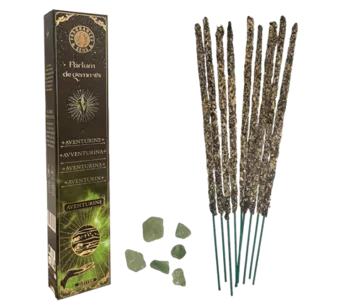 Incense Fragrances & Sens Parfum de Gems Aventurine Smudge Stick 20g