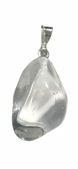 Rock Crystal AA tumbled stone Pendant