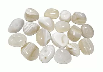 White Agate A Tumbled Stones 2-3 cm 250 g