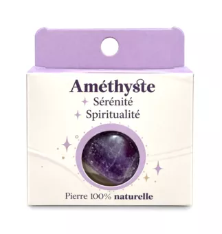 Amethyst A Tumbled Stone in Box 2-3 cm