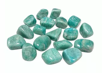 Brazilian AA Amazonite tumbled stones 2-3cm 250g