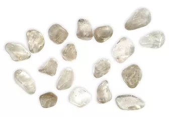 Smoked Rock Crystal AB tumbled stone 250g