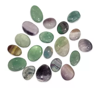 Multicolor Fluorite AB Tumbled Stones 2-3cm 250g