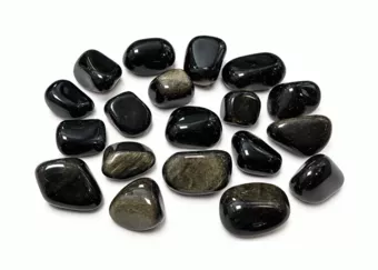 Golden Sheen Obsidian A Tumbled Stones 3-4 cm 250 g