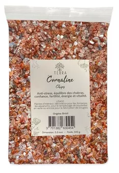Natural Orange Carnelian A Stone Chips 1-3mm 500g