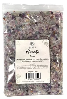 Fluorite Fluorite Multicolor A+ Natural Stone Chips 3-5mm 500g
