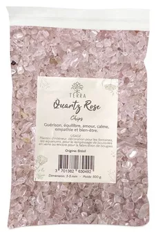 Natural Rose Quartz A Stone Chips 3-5mm 500g