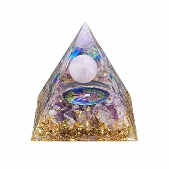 Orgonite Pyramid Amethyst Tree of Life