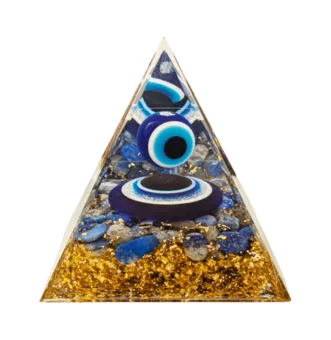 Orgonite Pyramid Evil Eye & Lapis Lazuli