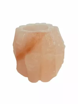 Natural Salt Crystal Bamboo Candle Holder 0.5-0.8Kg
