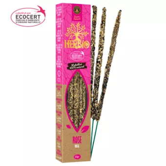 Herbio Ecocert Smudge Incense Rose 20g