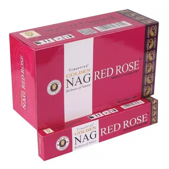 Incense Vijayshree Golden Nag Red Rose 15g