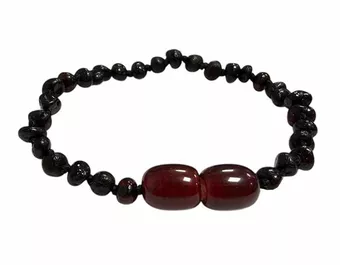 Baby Bracelet Baltic Amber Cherry Screw-on