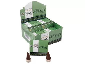 Incense Vijayshree Golden Nag White Sage Cones