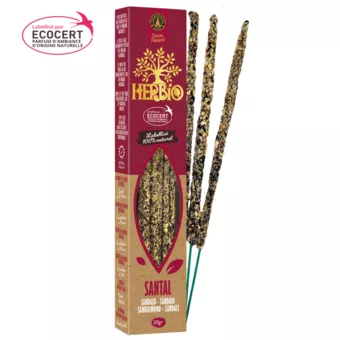 Herbio Ecocert Smudge Incense Sandalwood 20g