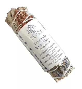 White Sage and Pink and Blue Lavender Bundle 25-30gr 10cm