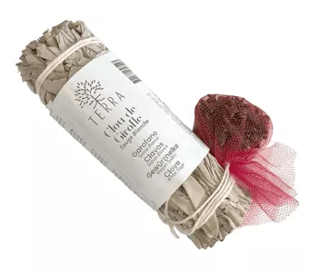 White Sage and Clove Bundle 25-30gr 10cm