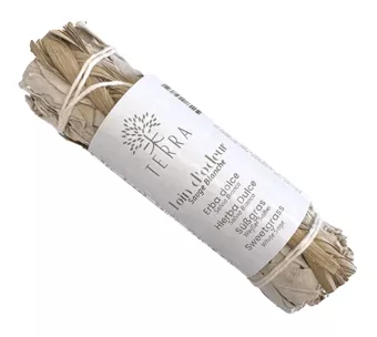 Natural white sage & Sweetgrass smudge 25-230g 10cm