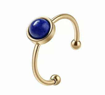 Lapis Lazuli Ring – Gold-Plated Stainless Steel