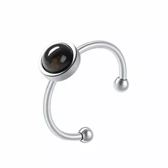 Tiger's Eye Ring – Silver Stainless Steel