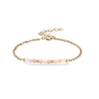 Faceted Sunstone A Bracelet – gold-plated stainless steel