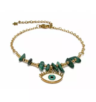 Malachite A Protection Bracelet – Evil Eye