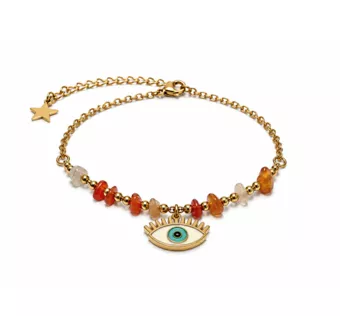 Carnelian A Protection Bracelet – Evil Eye