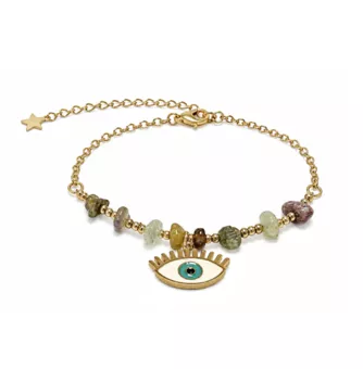 Multicolor Tourmaline A Protection Bracelet – Evil Eye