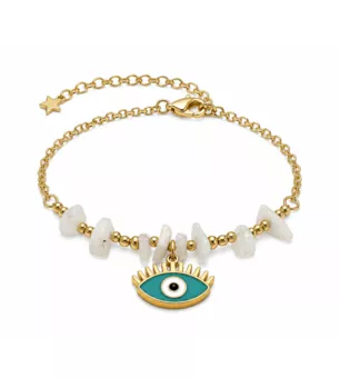 White Moonstone A Protection Bracelet – Evil Eye