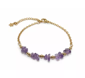 Amethyst A+ Energy Bracelet – Stone Fragments