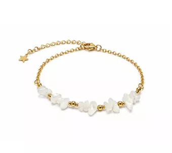 White Moonstone A Energy Bracelet – Stone Fragments