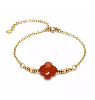 Carnelian A Lucky Bracelet – Clover