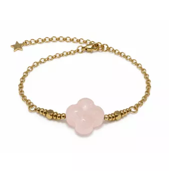 Rose Quartz A Lucky Bracelet – Clover