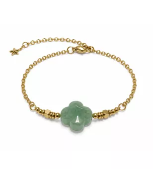 Green Aventurine A Lucky Bracelet – Clover
