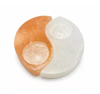 Yin Yang Selenite Candle Holder 11cm 650g