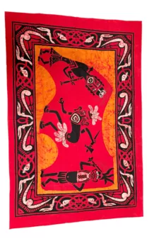 African Wariors Batik Bedsheet